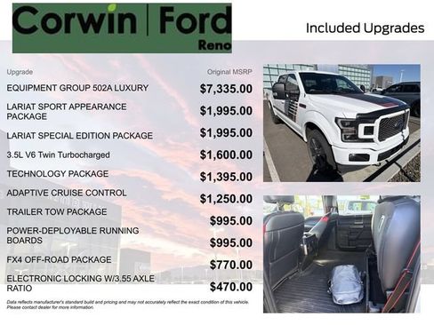 Used 2018 Ford F150 Lariat w/ Equipment Group 502A Luxury AWD/4WD image 8