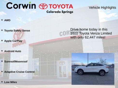Used 2022 Toyota Venza Limited image 6