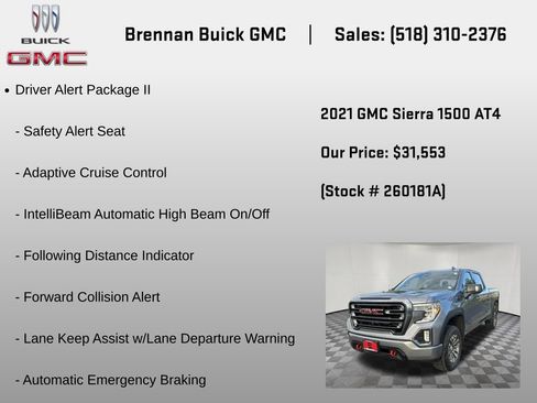 Certified 2021 GMC Sierra 1500 AT4 w/ AT4 Premium Package AWD/4WD image 18