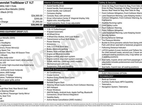 Used 2025 Chevrolet TrailBlazer LT AWD/4WD image 2