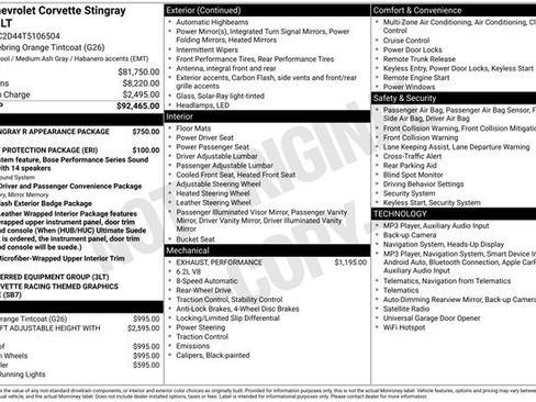 Used 2026 Chevrolet Corvette Stingray Premium Cpe RWD image 31