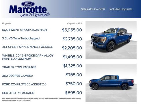 Used 2023 Ford F150 XLT w/ Equipment Group 302A High AWD/4WD image 4