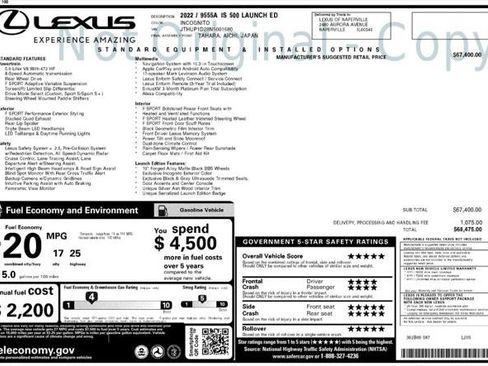 Used 2022 Lexus IS 500 image 4