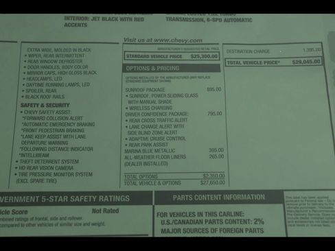 New 2026 Chevrolet Trax RS w/ Sunroof Package FWD image 22