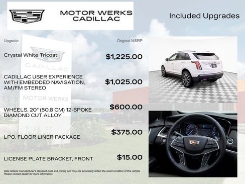 Certified 2022 Cadillac XT5 Sportv w/ LPO, Floor Liner Package image 9