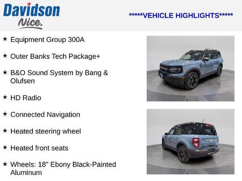 Certified 2025 Ford Bronco Sport Outer Banks w/ Outer Banks Tech Package+ image 4