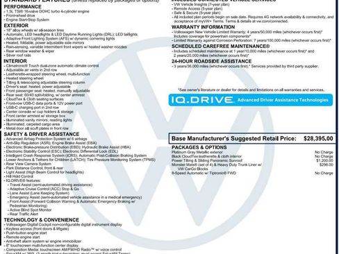 Used 2025 Volkswagen Taos SE w/ Panoramic Sunroof Package FWD image 3