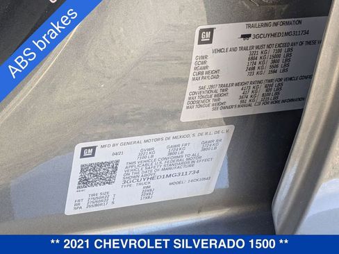 Certified 2021 Chevrolet Silverado 1500 High Country w/ Technology Package image 46