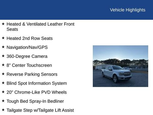 Used 2020 Ford F150 Lariat w/ Equipment Group 502A Luxury image 7