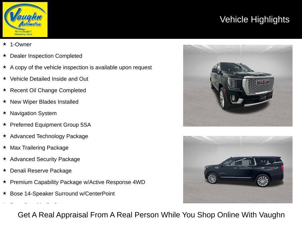 Used 2023 GMC Yukon XL Denali w/ Denali Reserve Package AWD/4WD image 5