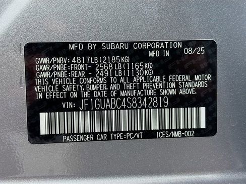 New 2025 Subaru Impreza 2.0i image 29