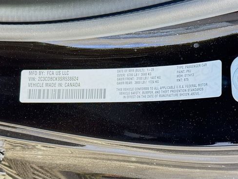 Used 2025 Dodge Charger R/T w/ Quick Order Package 25M R/T image 33