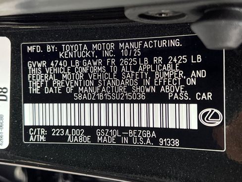 New 2025 Lexus ES 350 w/ Premium Package image 27