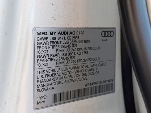 Used 2020 Audi Q8 Premium w/ Black Optic Package image 27