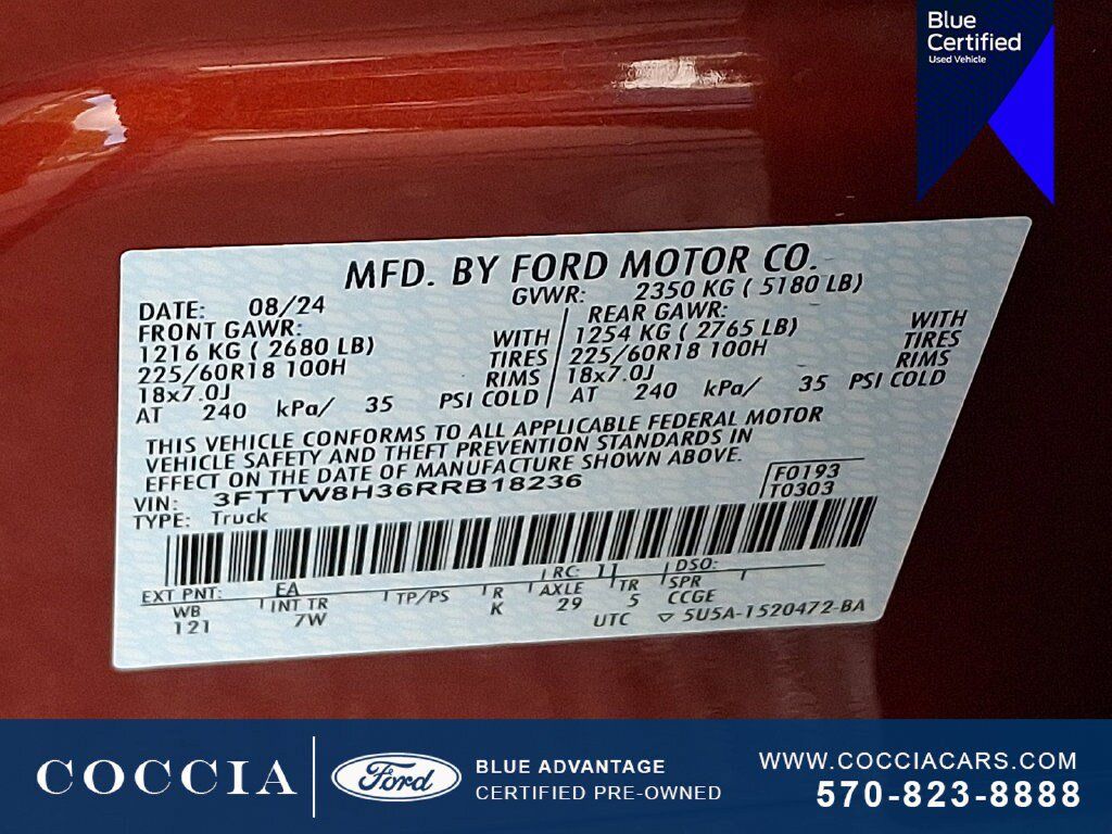 Certified 2024 Ford Maverick XLT w/ XLT Luxury Package FWD image 27