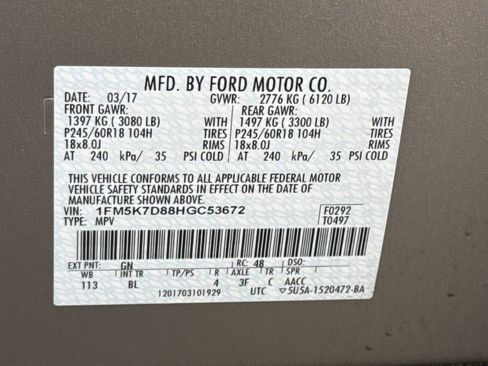 Used 2017 Ford Explorer XLT w/ Equipment Group 202A image 31