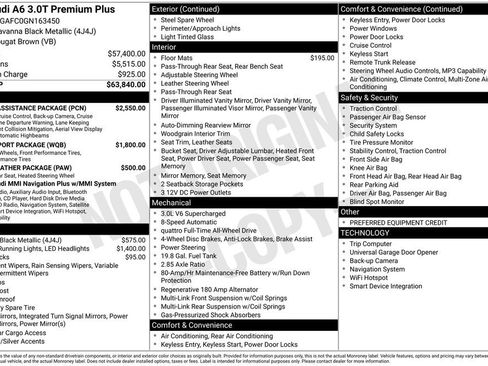 Used 2016 Audi A6 3.0T Premium Plus w/ Driver Assistance Package image 1