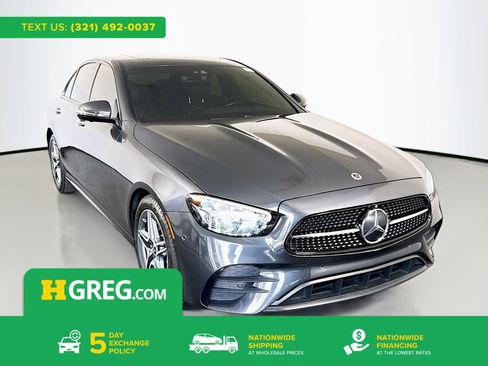 Used 2022 Mercedes-Benz E 350 Sedan w/ AMG Line Exterior image 1