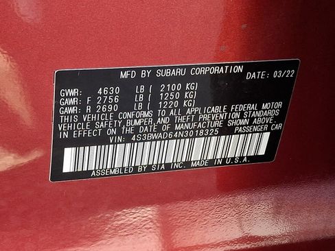 Used 2022 Subaru Legacy Premium image 24