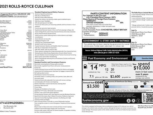Certified 2021 Rolls-Royce Cullinan image 2