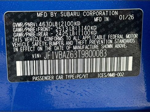 New 2026 Subaru WRX tS image 40