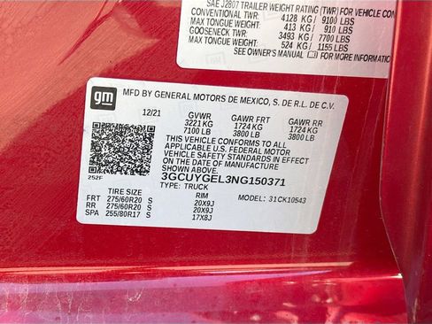 Used 2022 Chevrolet Silverado 1500 LTZ w/ Safety Package II AWD/4WD image 33