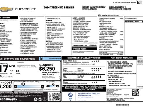 Used 2024 Chevrolet Tahoe Premier AWD/4WD image 2