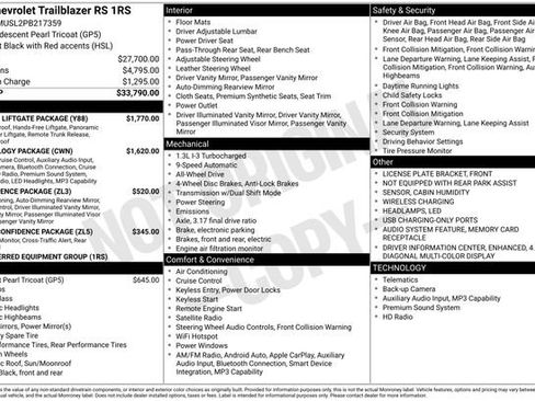 Used 2023 Chevrolet TrailBlazer RS w/ Sun and Liftgate Package image 42