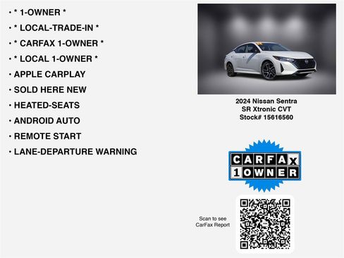 Used 2024 Nissan Sentra SR w/ Trunk Package image 7