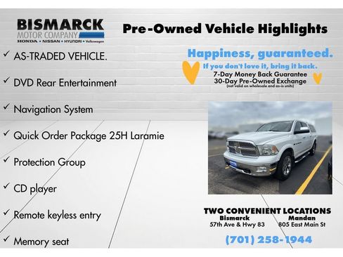 Used 2012 RAM 1500 Laramie w/ Protection Group AWD/4WD image 8