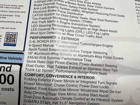 Used 2023 Subaru WRX Limited image 35