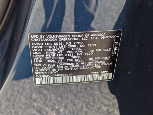 Used 2021 Volkswagen Atlas SE AWD/4WD image 38