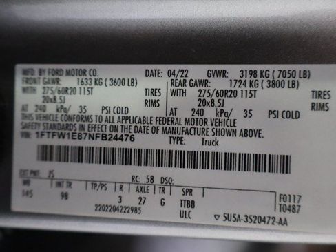 Used 2022 Ford F150 Platinum AWD/4WD image 93