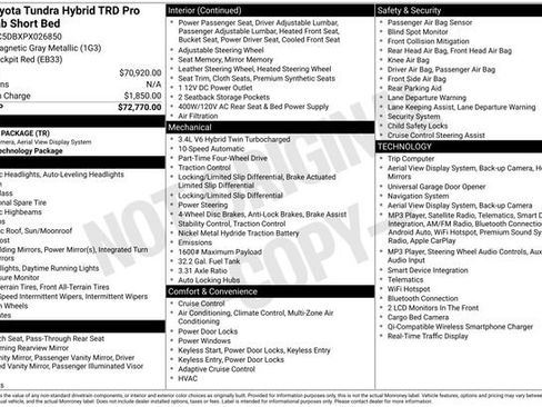 Certified 2023 Toyota Tundra TRD Pro AWD/4WD image 40