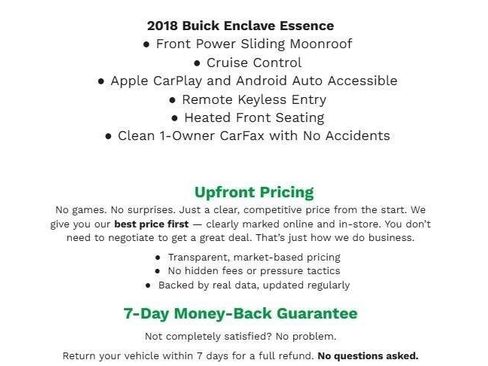 Used 2018 Buick Enclave Essence w/ LPO, Luxury Package FWD image 3