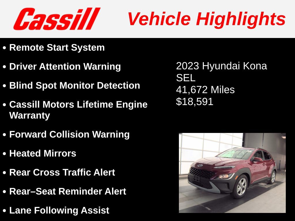 Used 2023 Hyundai Kona SEL FWD image 3