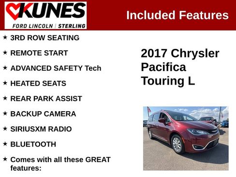 Used 2017 Chrysler Pacifica Touring-L image 2
