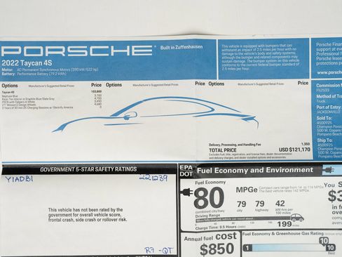 Used 2022 Porsche Taycan 4S image 83