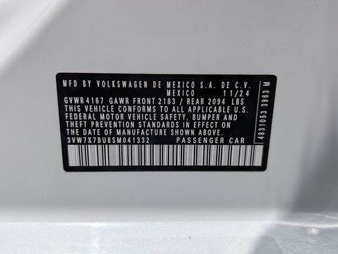 Used 2025 Volkswagen Jetta SE w/ Sunroof Package FWD image 37