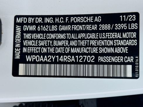 Certified 2024 Porsche Taycan RWD image 33