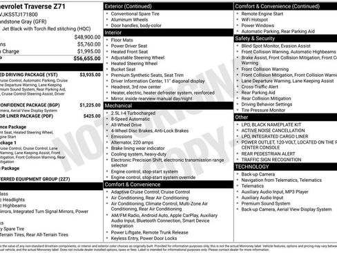 New 2026 Chevrolet Traverse Z71 w/ Enhanced Driving Package image 22