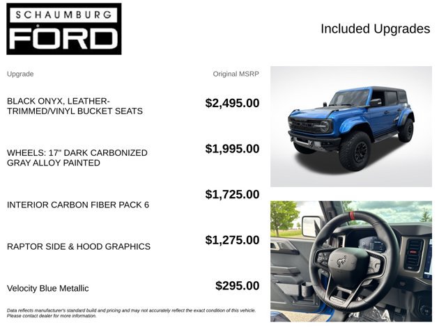 Used 2024 Ford Bronco Raptor w/ Interior Carbon Fiber Pack 6 AWD/4WD image 4