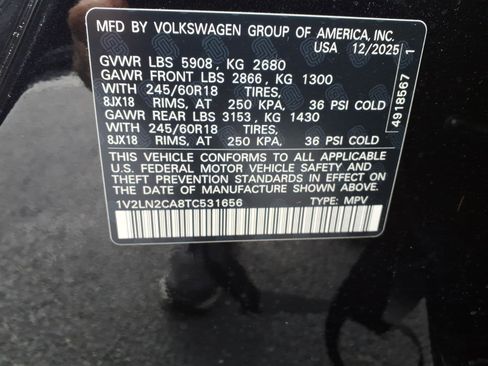 New 2026 Volkswagen Atlas SE image 20