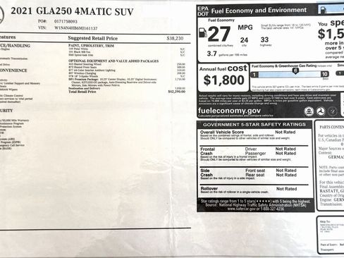 Used 2021 Mercedes-Benz GLA 250 4MATIC image 2