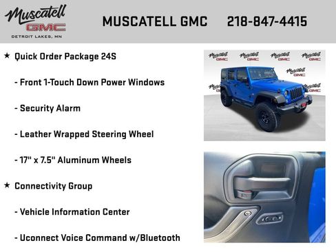 Used 2016 Jeep Wrangler Unlimited Sport w/ Quick Order Package 24S AWD/4WD image 12