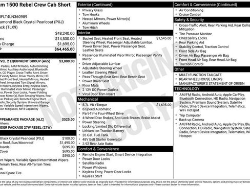 Used 2020 RAM 1500 Rebel w/ Rebel Level 2 Equipment Group AWD/4WD image 7