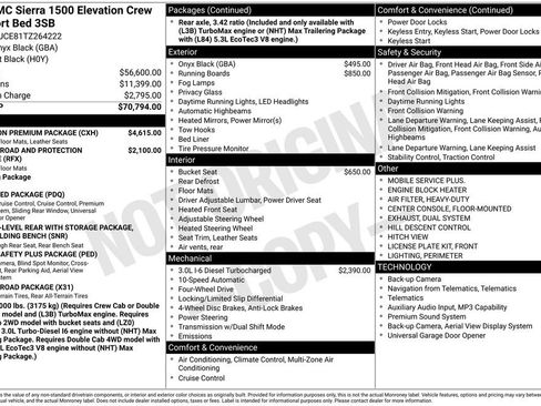 New 2026 GMC Sierra 1500 Elevation w/ Elevation Premium Package AWD/4WD image 4