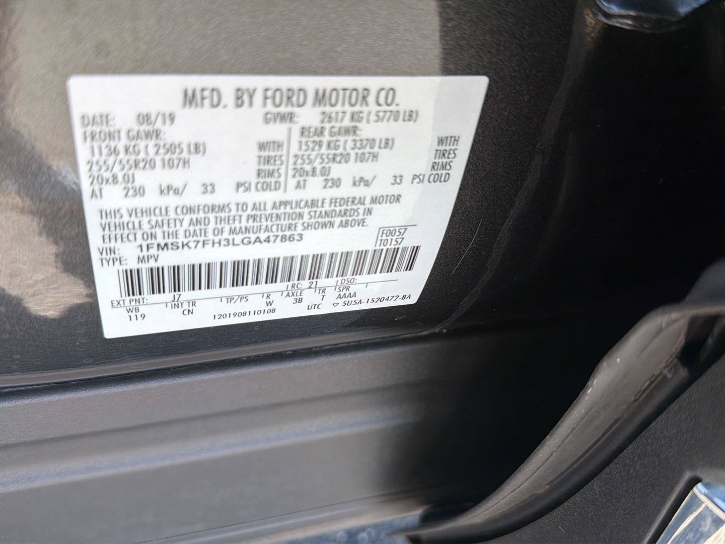 Used 2020 Ford Explorer Limited RWD image 45