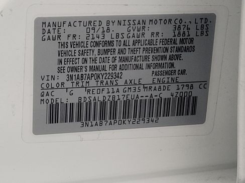 Used 2019 Nissan Sentra SV w/ Special Edition Package FWD image 33