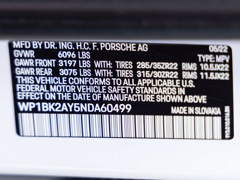 Certified 2022 Porsche Cayenne Turbo GT AWD/4WD image 38